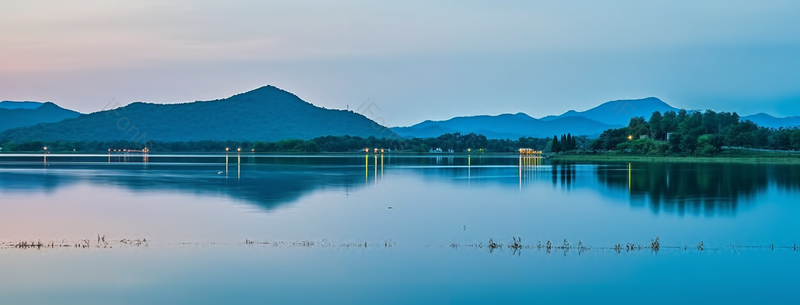 杭州西湖水面夜景壁纸,高清,摄影图,摄影图片,图片大全,摄影图免费下载